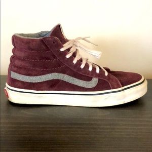 Burgundy Hightop Vans